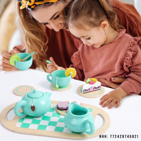 Детский игрушечный чайный набор с десертами и аксессуарами «Волшебный Чайный Сервиз» фото 9